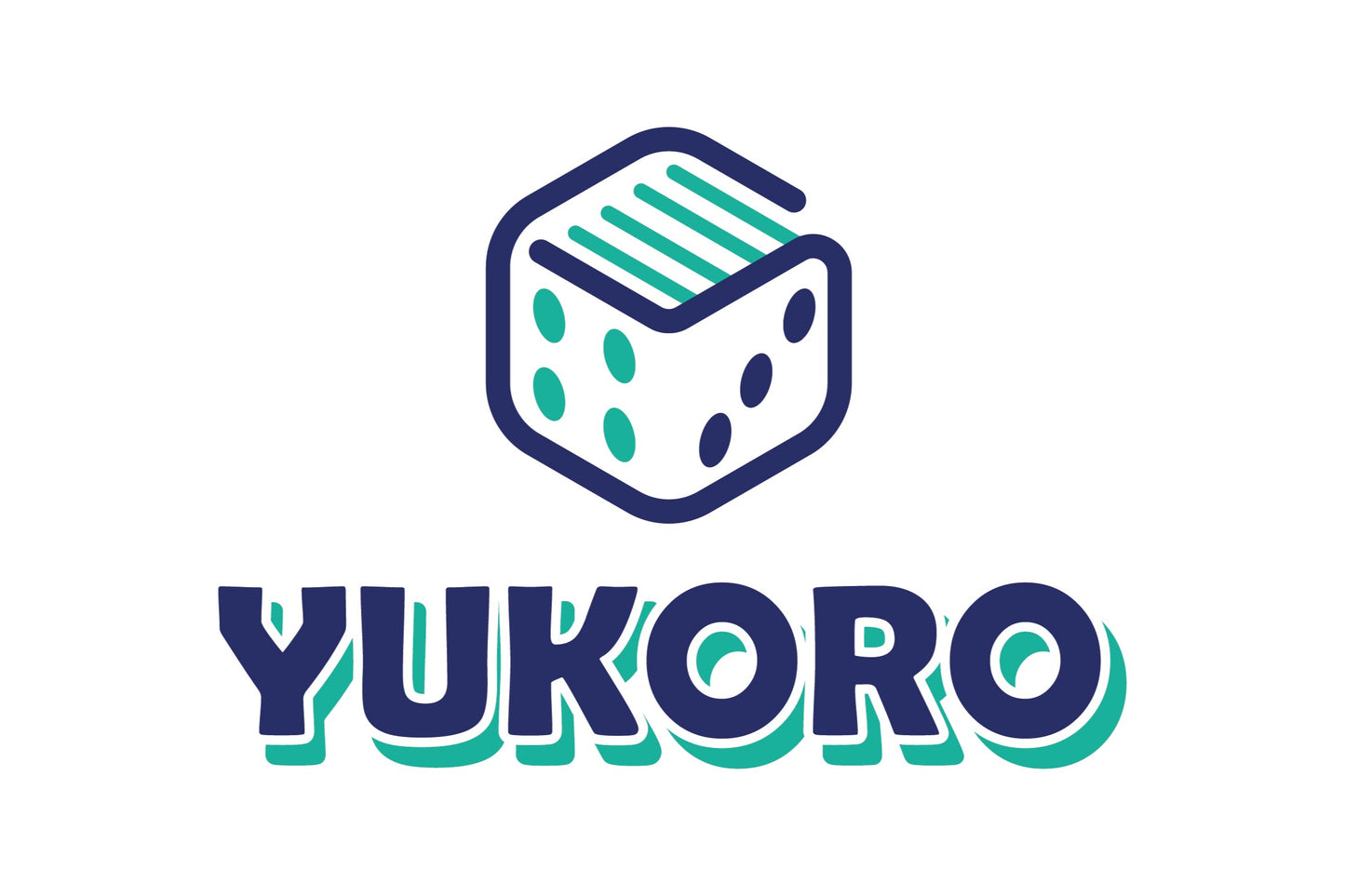 Pegatina azul y verde vertical